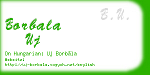 borbala uj business card