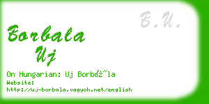 borbala uj business card